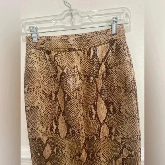 NWT Anthropologie Current air Python Print Midi Length Skirt Sz 0 - Picture 6 of 9